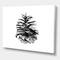 Designart - Conifer Cone Monochrome - Traditional Canvas Wall Art Print